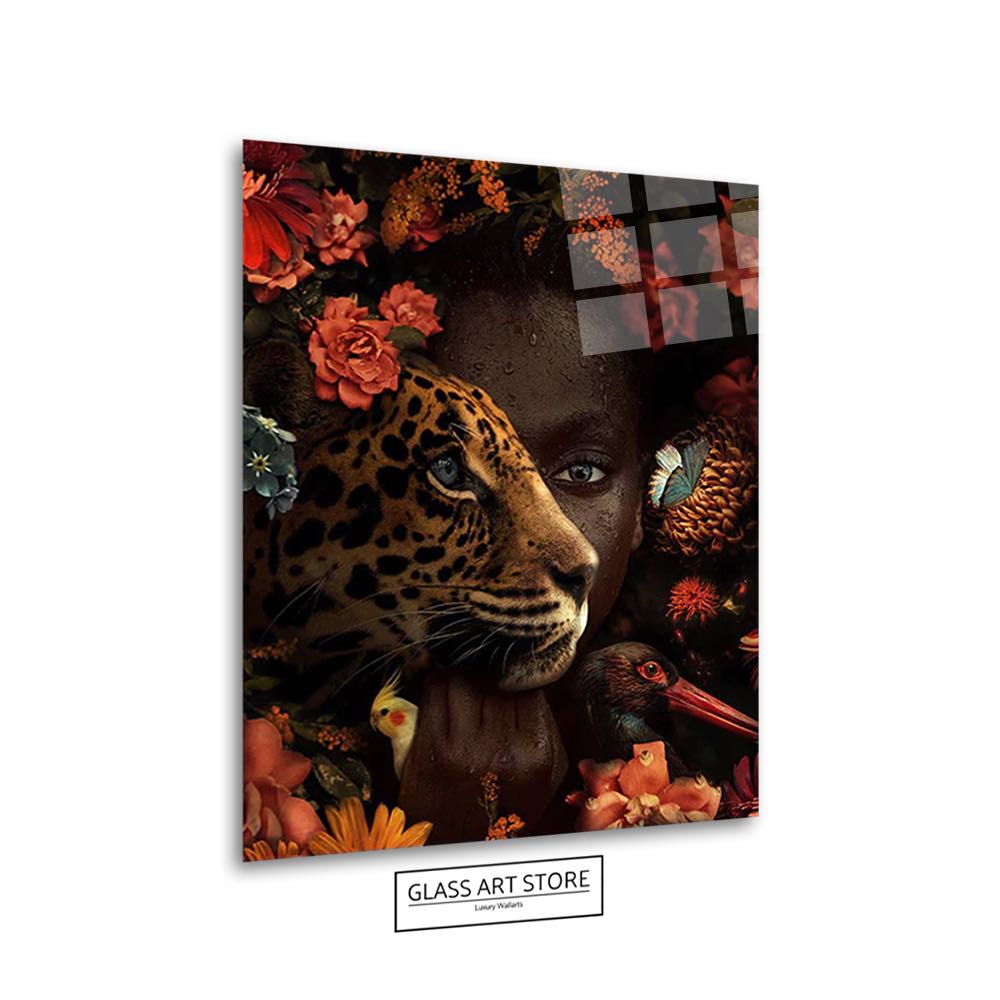 Tiger & Woman Wall Art