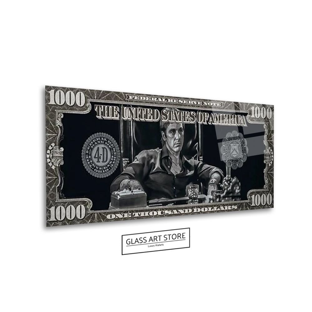 Gangster Tony Dollar Bill Wandkunst