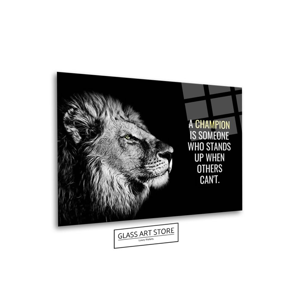 Motivational Lion Wall Art