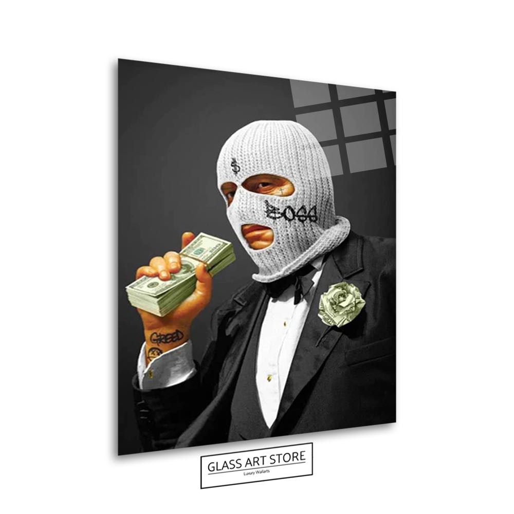 Money Masked Boss Wall Art