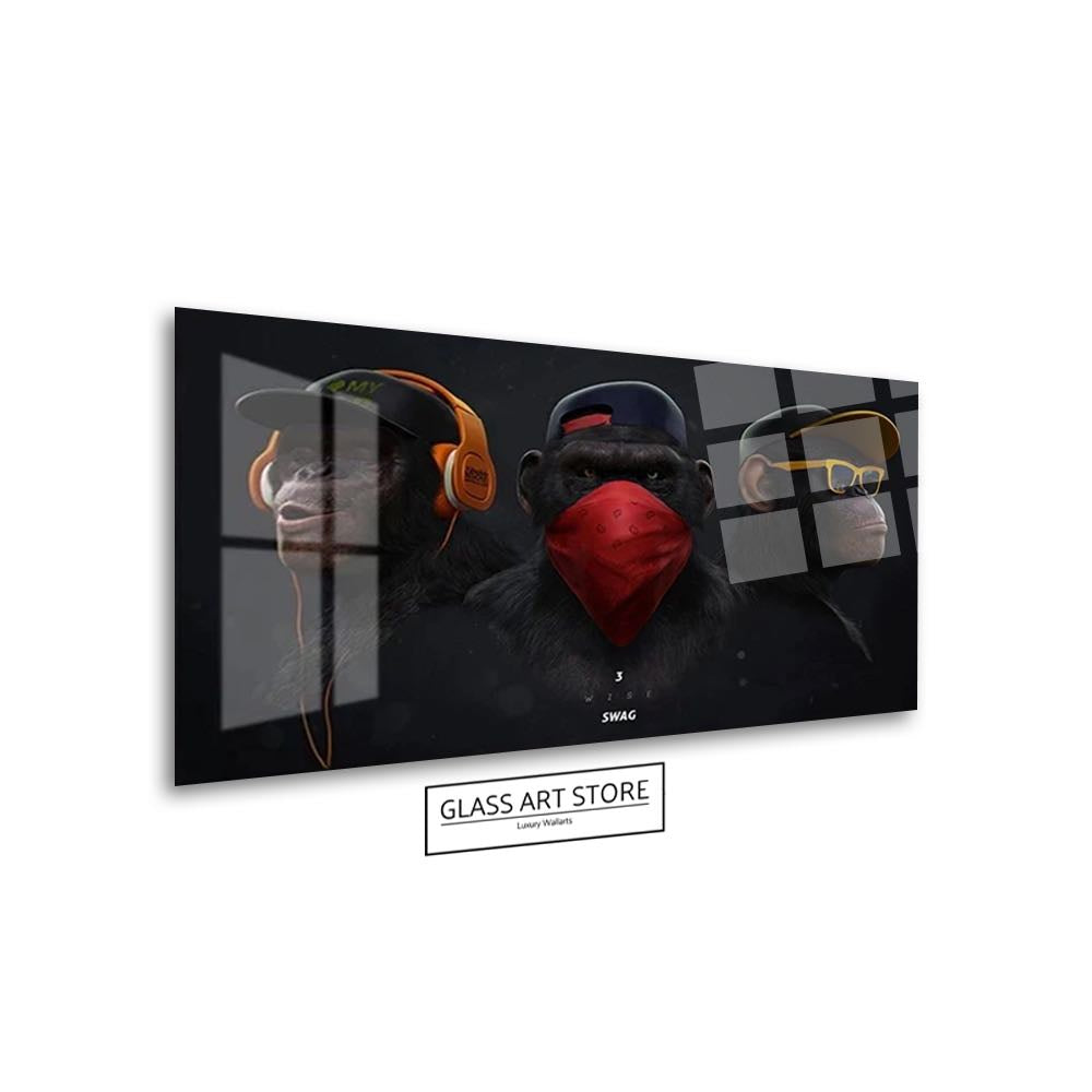 Three Monkeys Wall Art