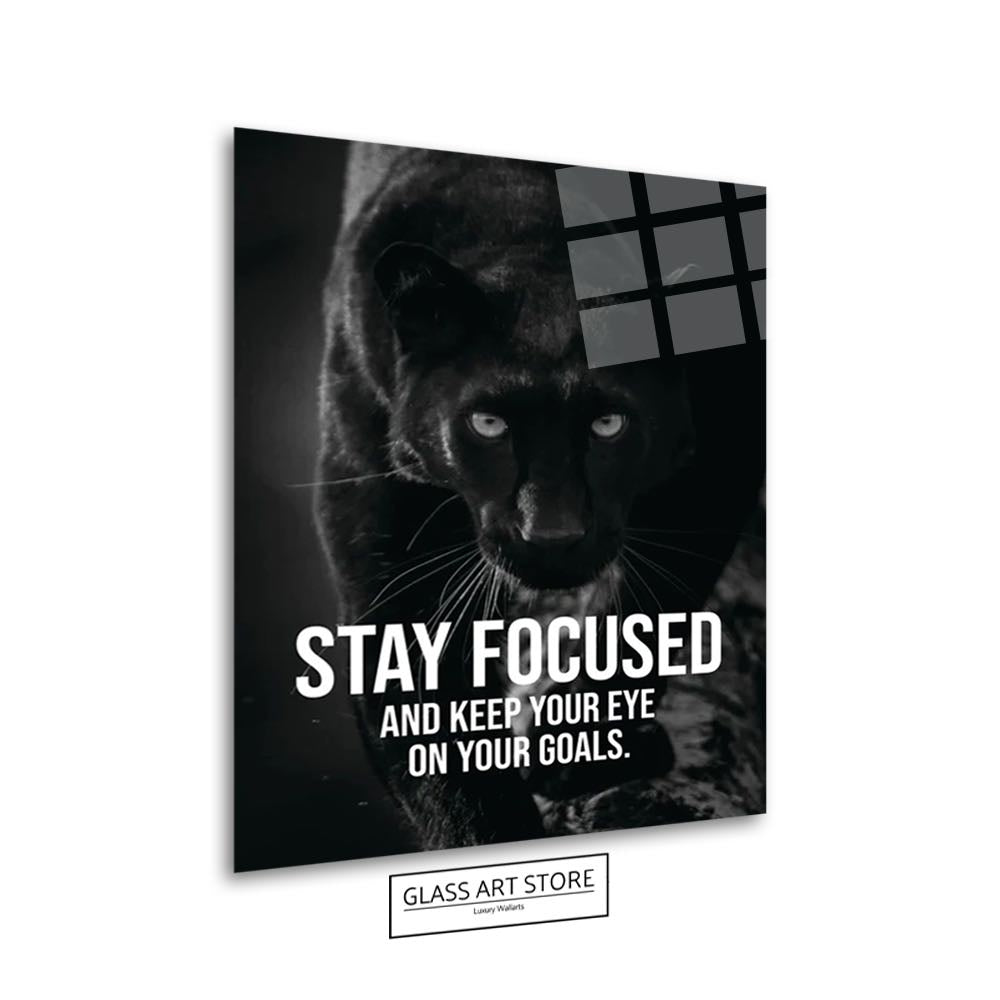 Stay Focused Quote Wall Art