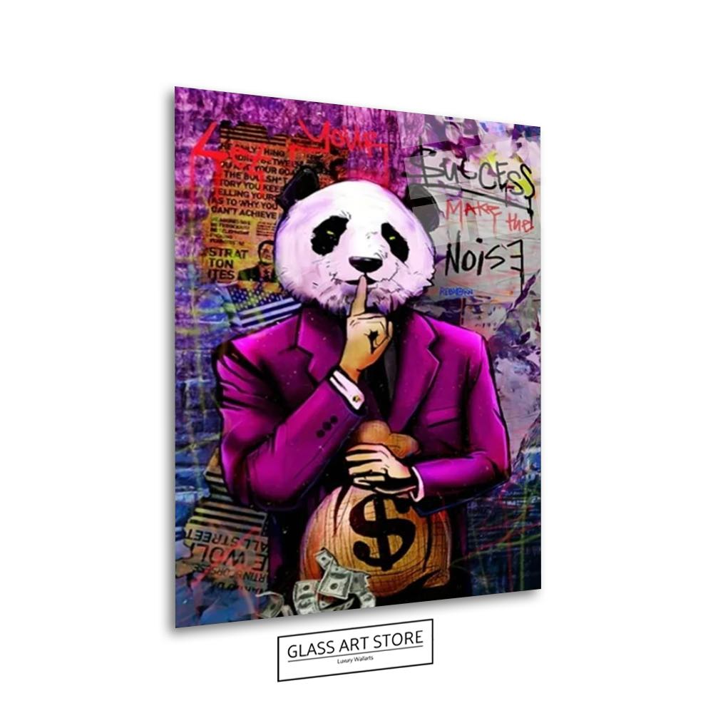 Panda-Geld-Wandkunst