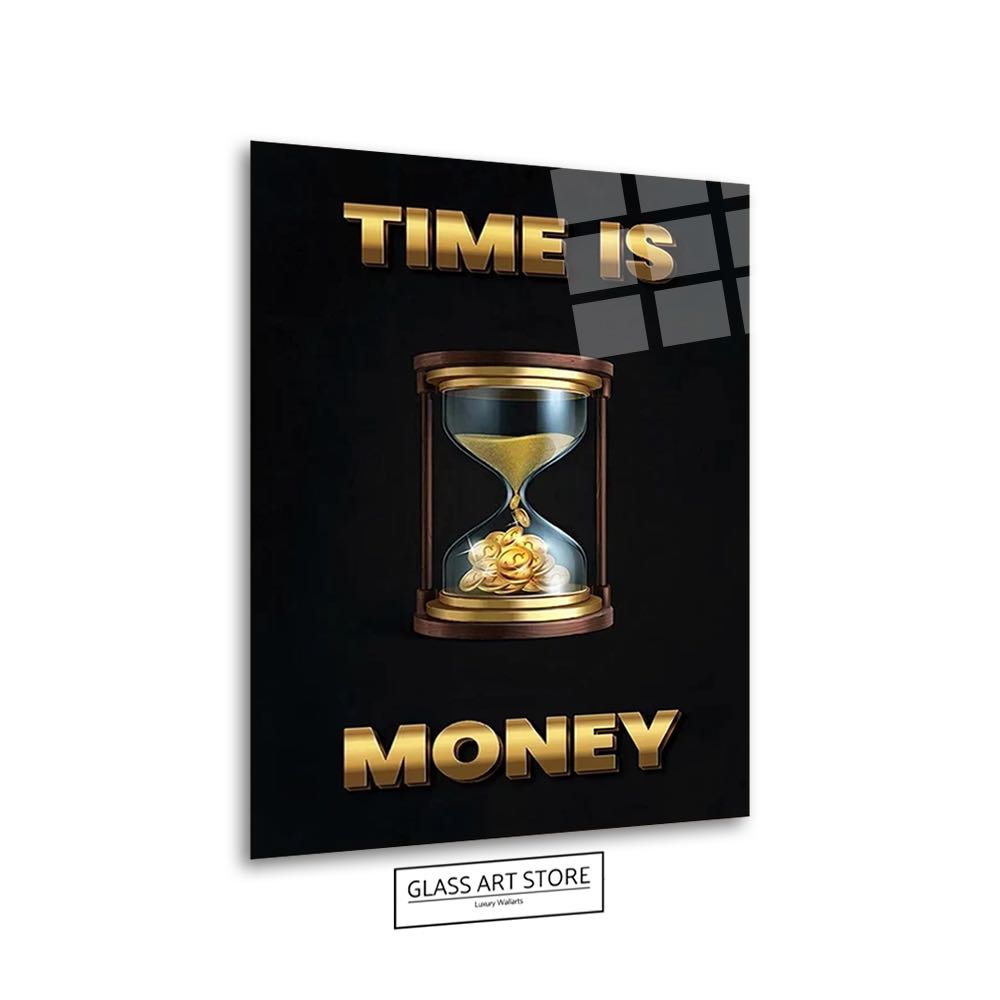 Time Is Money Quote Wall Art