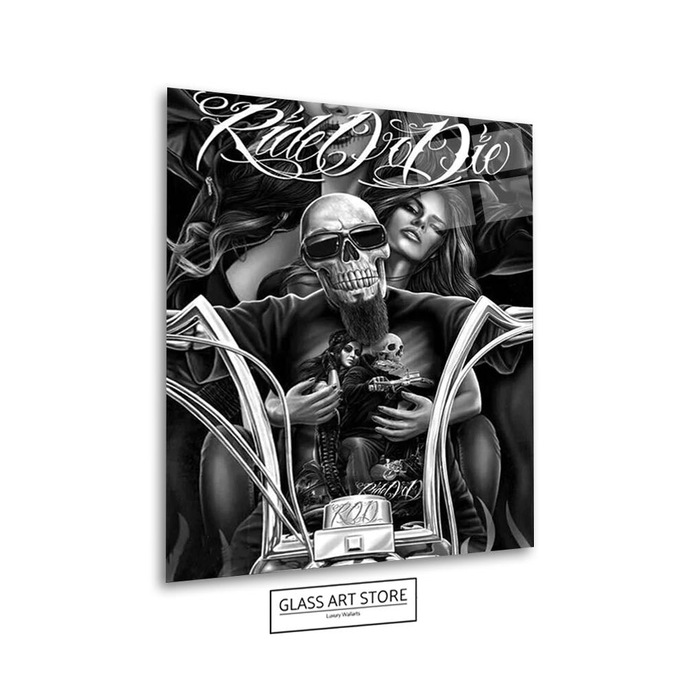 Ride Or Die Skull Wall Art