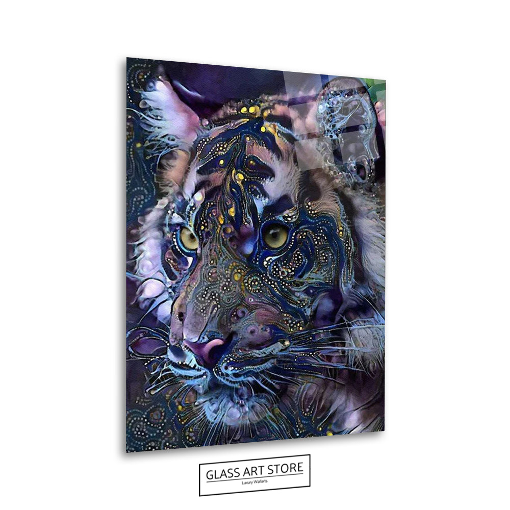 Abstract Tiger Purple - Glass Art Store
