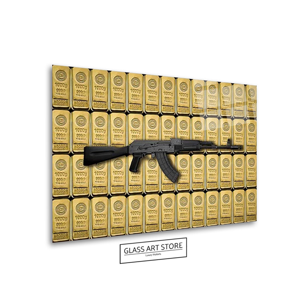 AK-47 Wandkunst – Glaskunstgeschäft