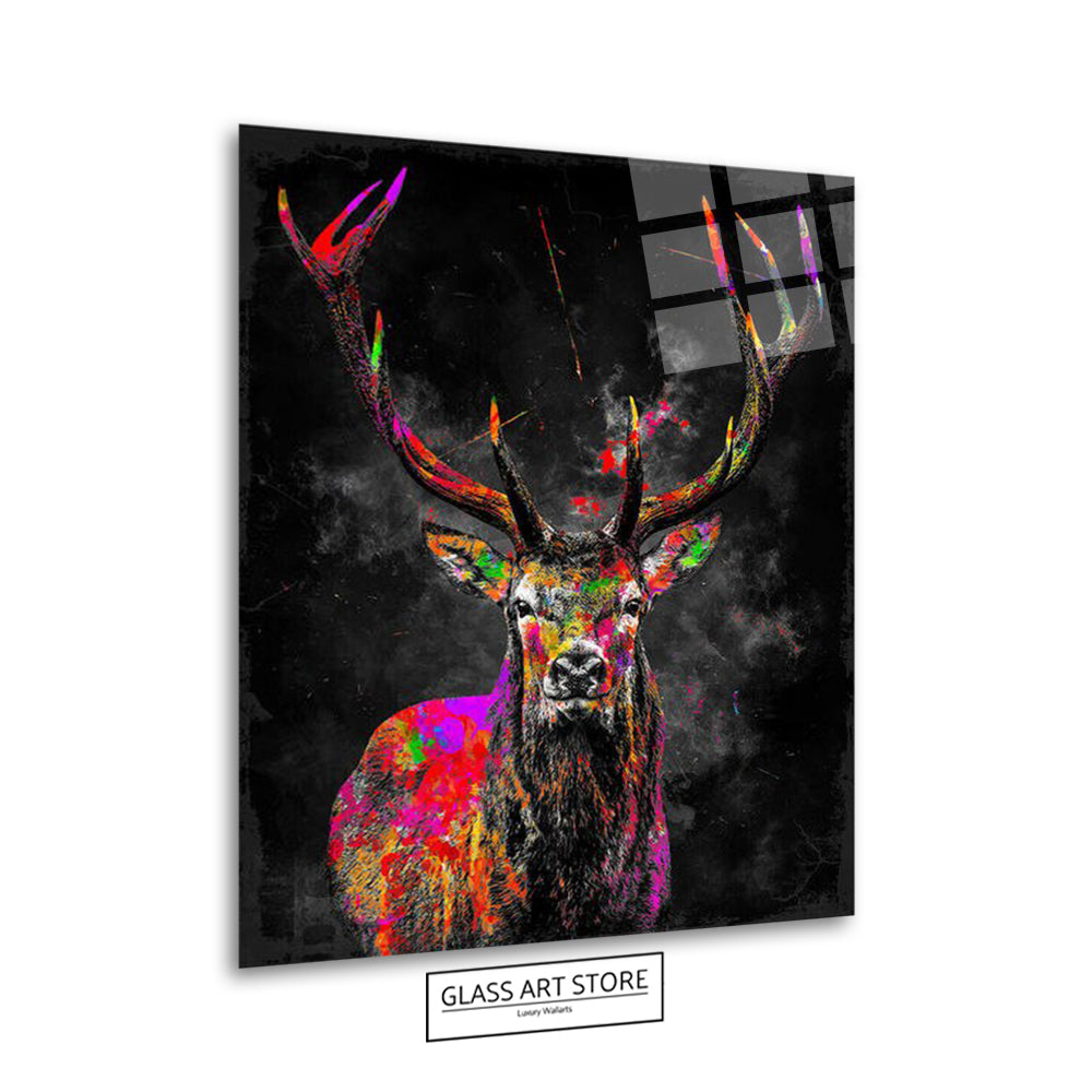 Hirsch abstrakte Wandkunst