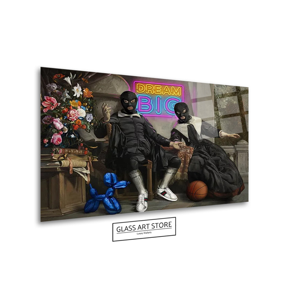 Dream Big Maskierte Wandkunst