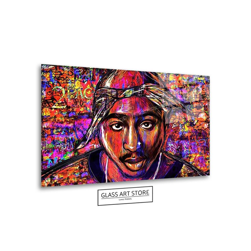 Berühmter Rapper Pac 2 Wandkunst
