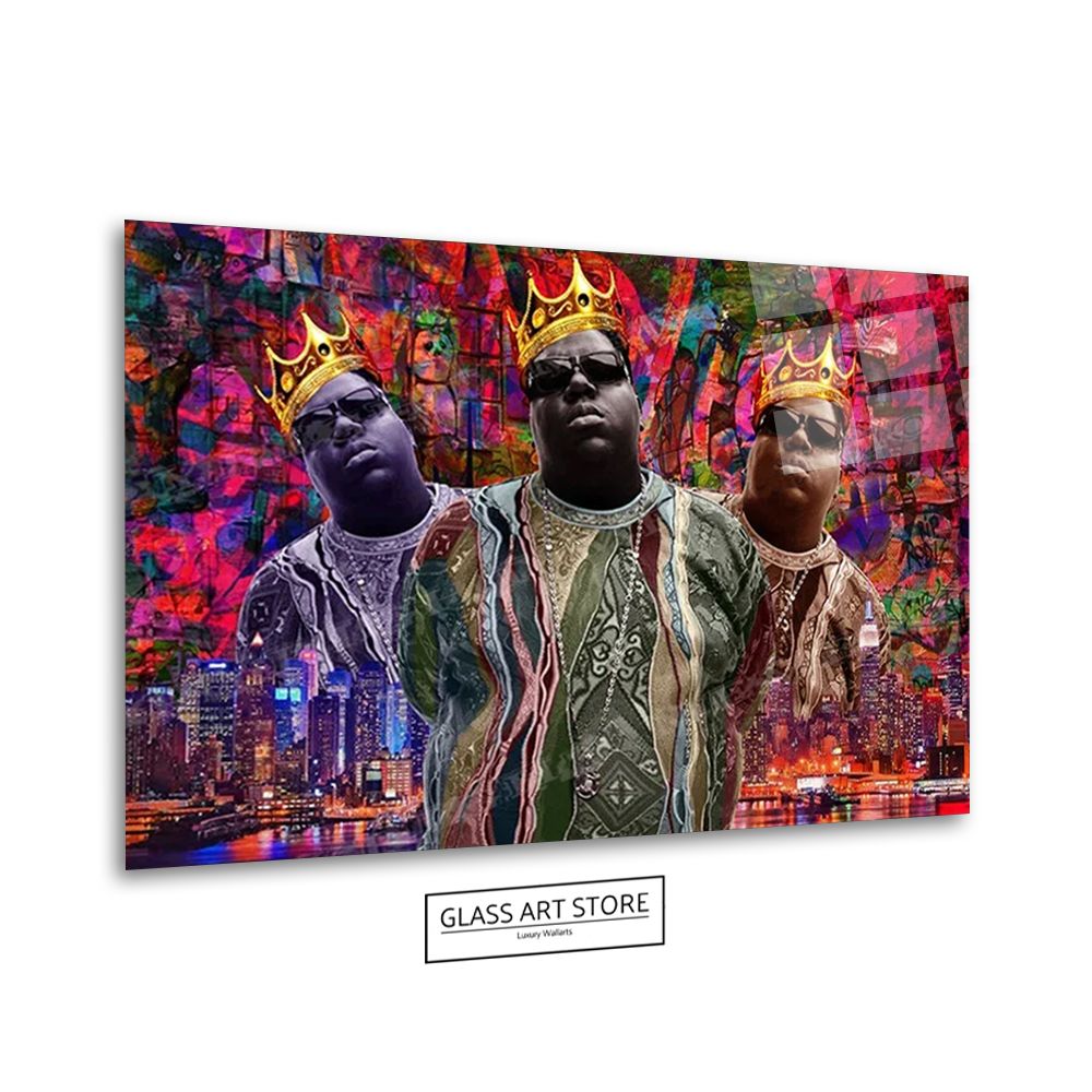 Berühmter Rapper Notorious King Wandkunst